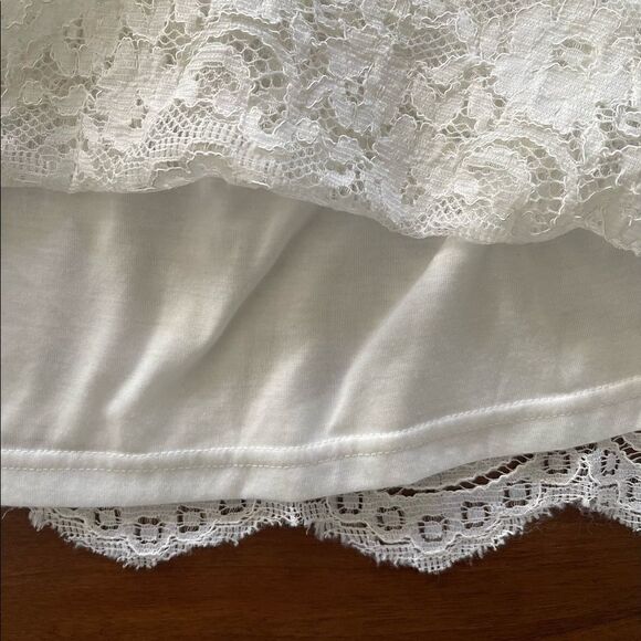 cupcakes & cashmere Cream/White Off-the-Shoulder Lace Top - Picture 7 of 16